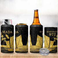 Mada Martinique 4 in 1 Can Cooler Tumbler Martinique Yole Gold