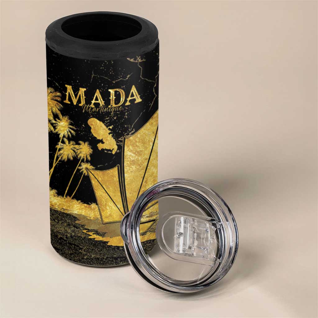 Mada Martinique 4 in 1 Can Cooler Tumbler Martinique Yole Gold