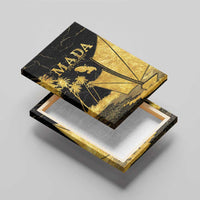 Mada Martinique Canvas Wall Art Martinique Yole Gold