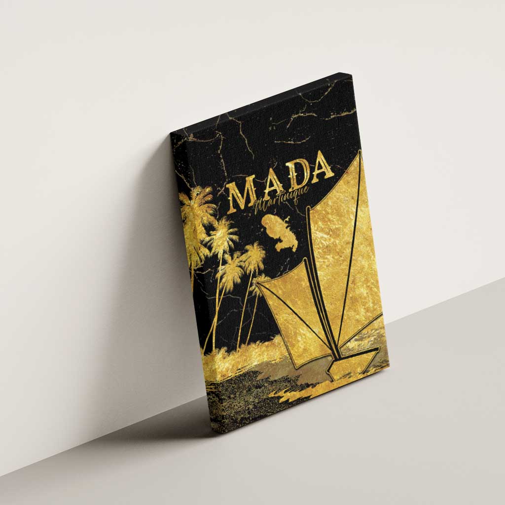 Mada Martinique Canvas Wall Art Martinique Yole Gold