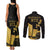 Mada Martinique Couples Matching Tank Maxi Dress and Long Sleeve Button Shirt Martinique Yole Gold
