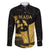 Mada Martinique Family Matching Long Sleeve Bodycon Dress and Hawaiian Shirt Martinique Yole Gold
