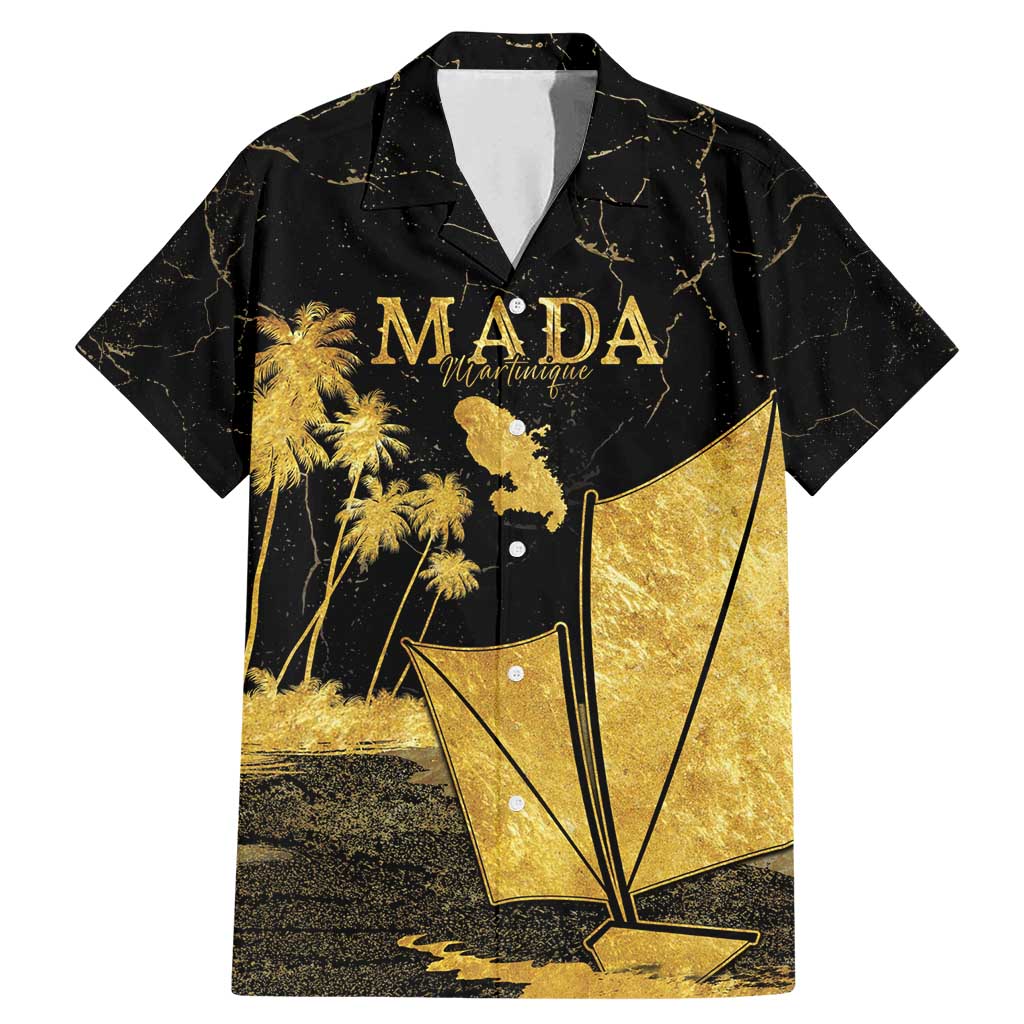 Mada Martinique Family Matching Mermaid Dress and Hawaiian Shirt Martinique Yole Gold