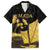 Mada Martinique Family Matching Off The Shoulder Long Sleeve Dress and Hawaiian Shirt Martinique Yole Gold