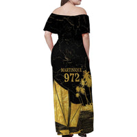 Mada Martinique Family Matching Off Shoulder Maxi Dress and Hawaiian Shirt Martinique Yole Gold