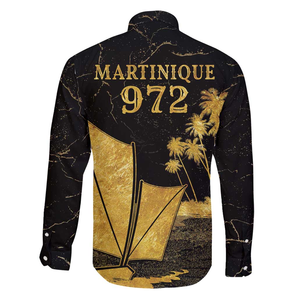 Mada Martinique Family Matching Puletasi and Hawaiian Shirt Martinique Yole Gold