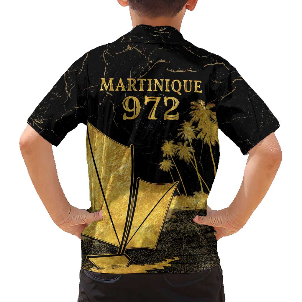 Mada Martinique Family Matching Short Sleeve Bodycon Dress and Hawaiian Shirt Martinique Yole Gold