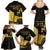 Mada Martinique Family Matching Summer Maxi Dress and Hawaiian Shirt Martinique Yole Gold