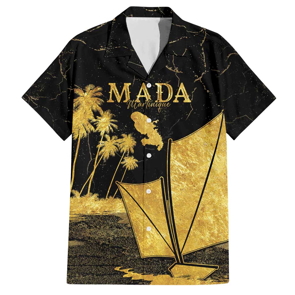 Mada Martinique Hawaiian Shirt Martinique Yole Gold