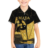 Mada Martinique Kid Hawaiian Shirt Martinique Yole Gold