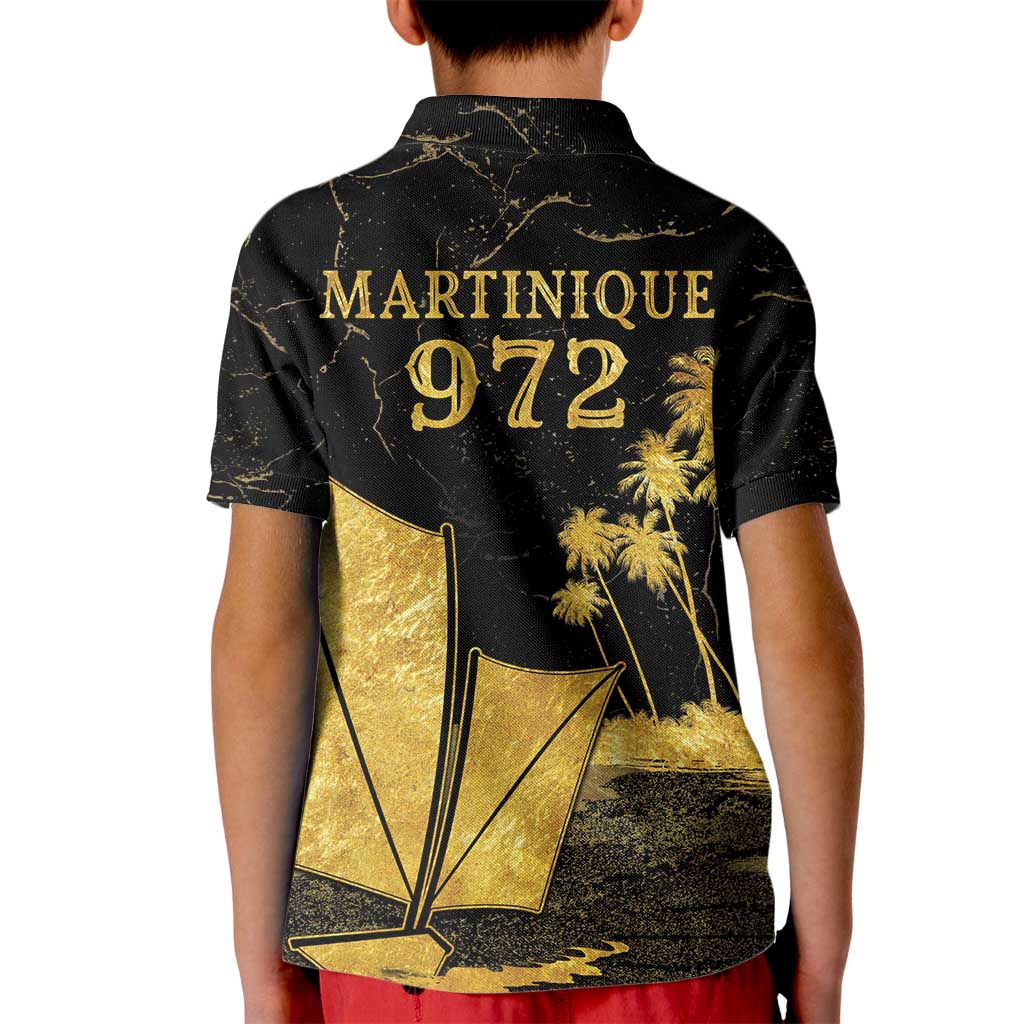 Mada Martinique Kid Polo Shirt Martinique Yole Gold