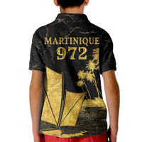Mada Martinique Kid Polo Shirt Martinique Yole Gold