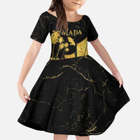 Mada Martinique Kid Short Sleeve Dress Martinique Yole Gold