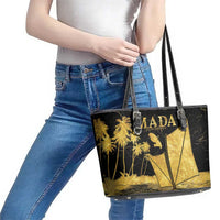 Mada Martinique Leather Tote Bag Martinique Yole Gold