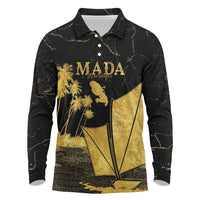 Mada Martinique Long Sleeve Polo Shirt Martinique Yole Gold