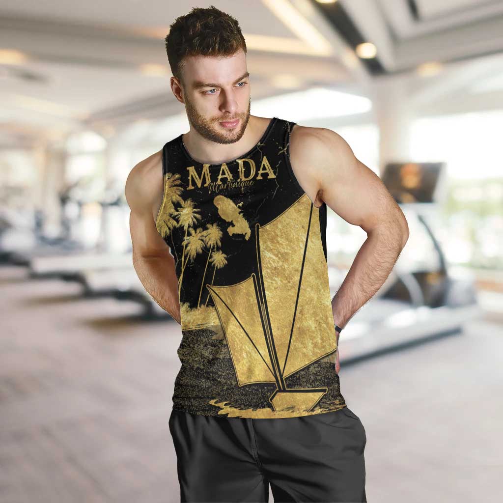 Mada Martinique Men Tank Top Martinique Yole Gold