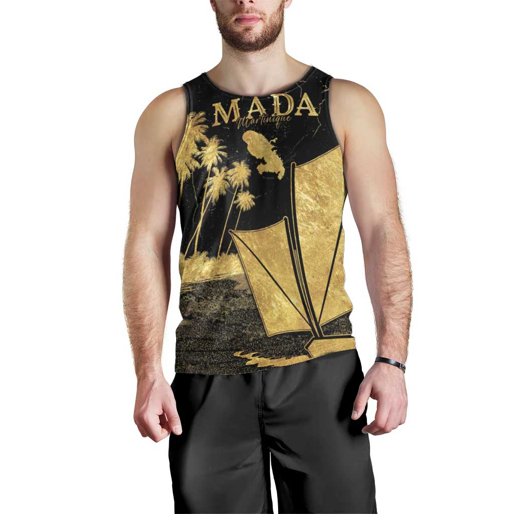 Mada Martinique Men Tank Top Martinique Yole Gold