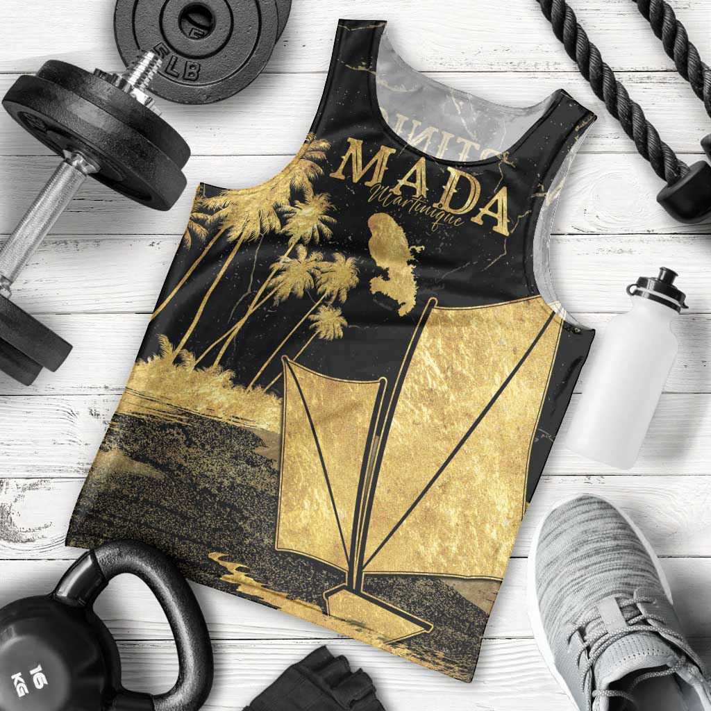 Mada Martinique Men Tank Top Martinique Yole Gold