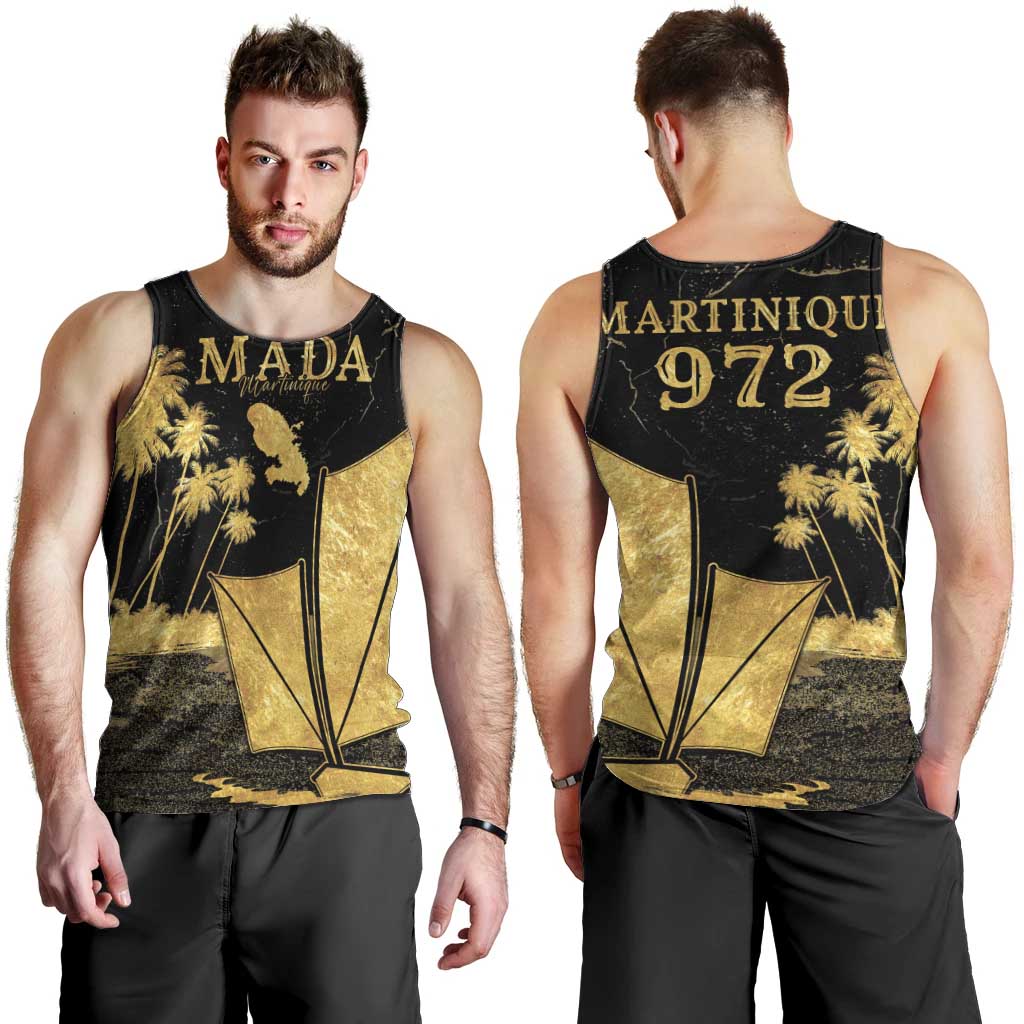 Mada Martinique Men Tank Top Martinique Yole Gold