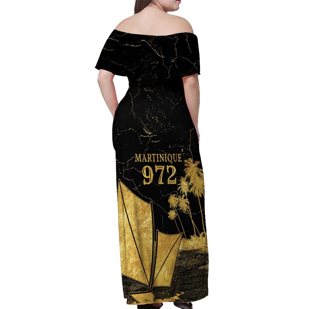 Mada Martinique Off Shoulder Maxi Dress Martinique Yole Gold