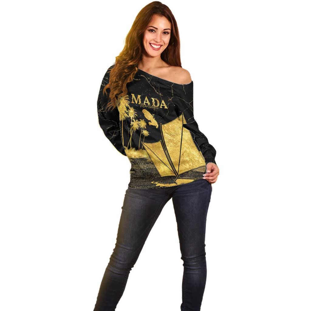 Mada Martinique Off Shoulder Sweater Martinique Yole Gold
