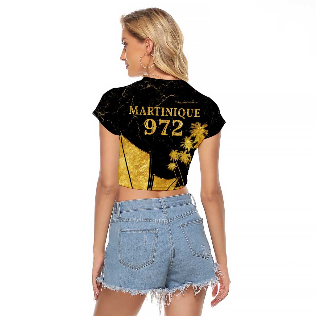 Mada Martinique Raglan Cropped T Shirt Martinique Yole Gold