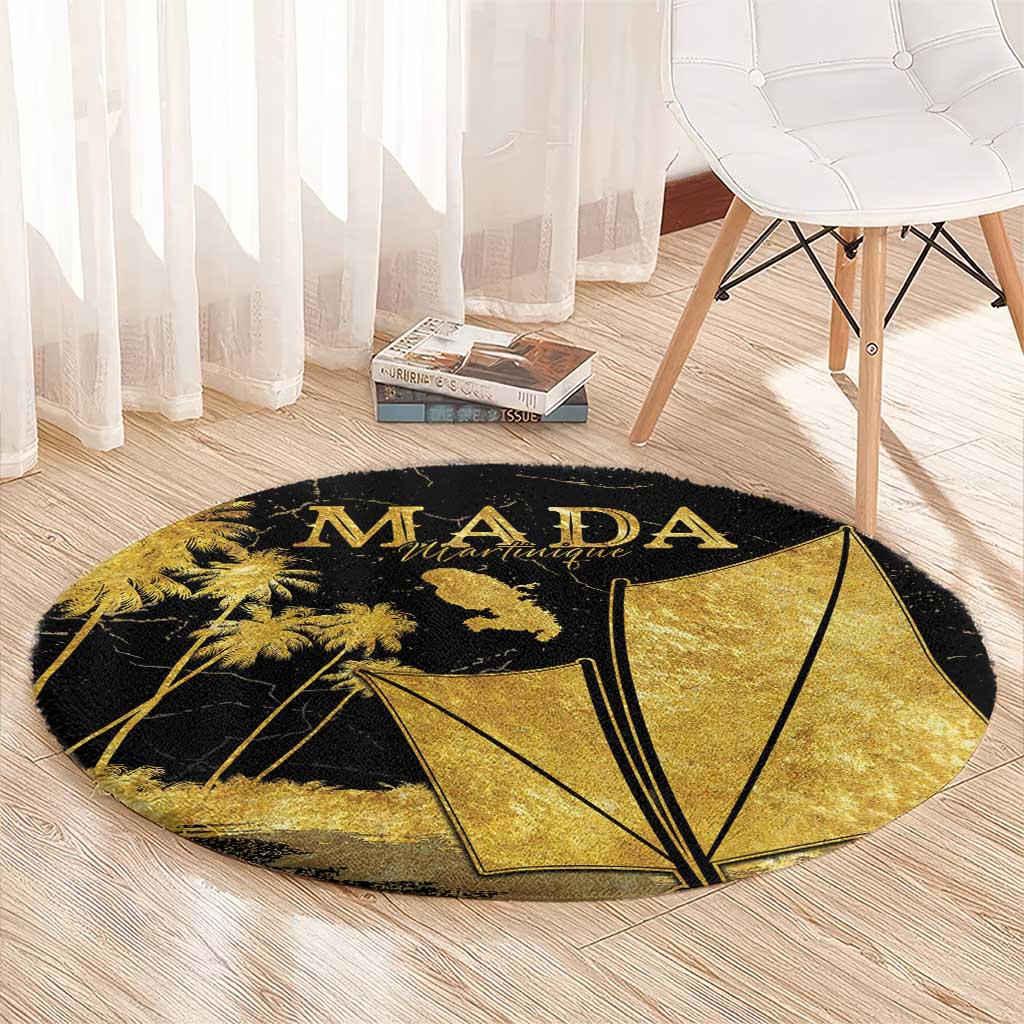 Mada Martinique Round Carpet Martinique Yole Gold