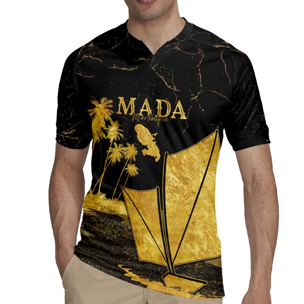 Mada Martinique Rugby Jersey Martinique Yole Gold