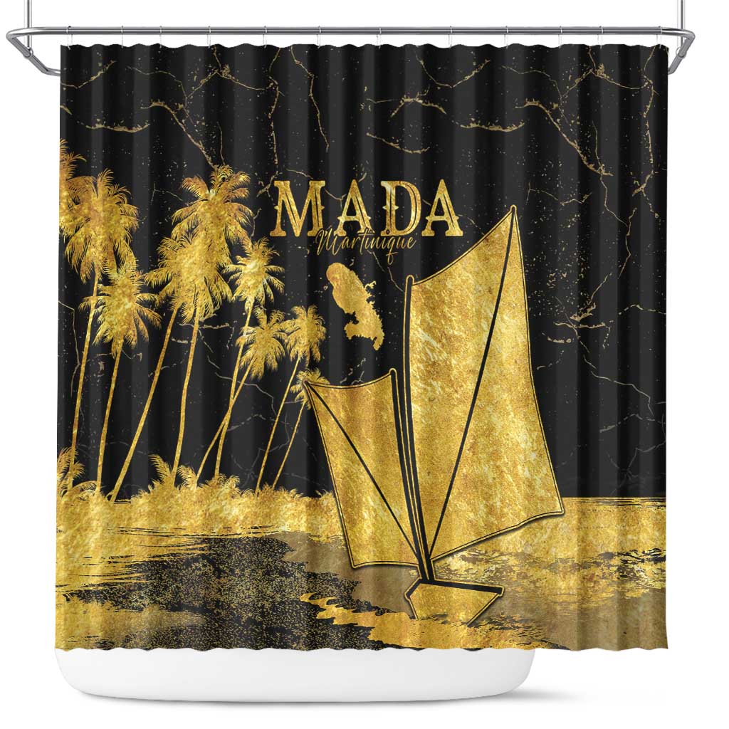 Mada Martinique Shower Curtain Martinique Yole Gold