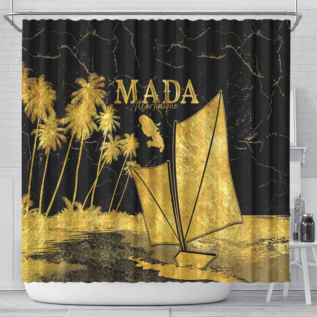 Mada Martinique Shower Curtain Martinique Yole Gold