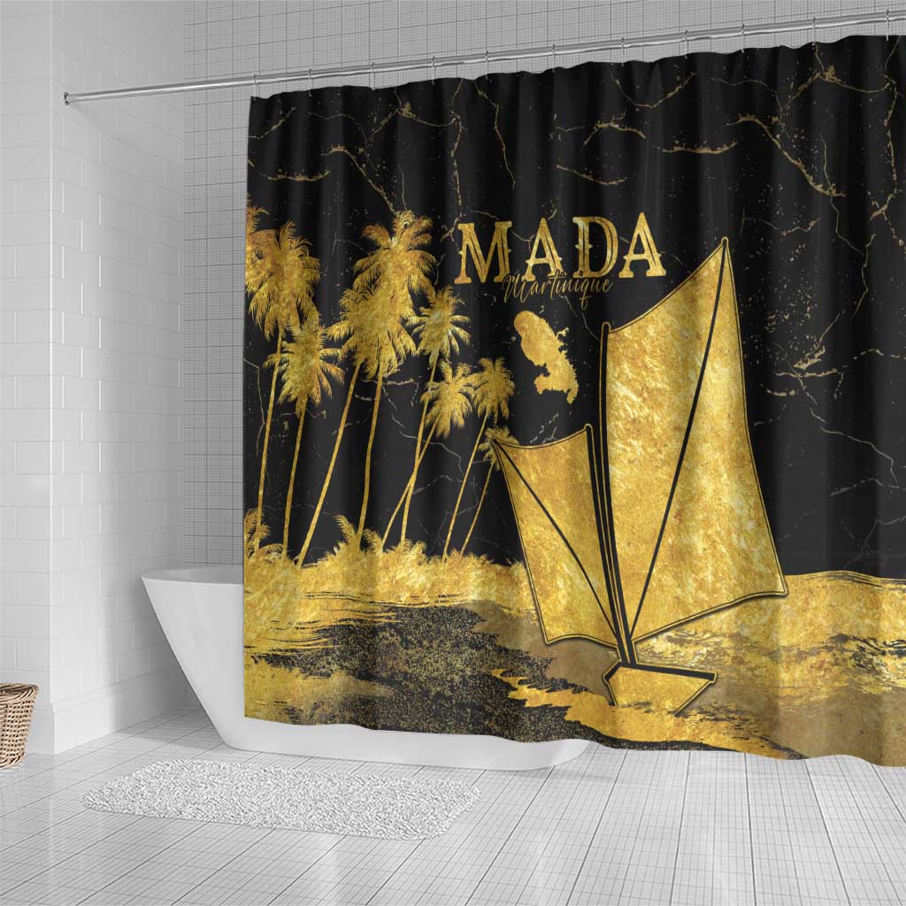 Mada Martinique Shower Curtain Martinique Yole Gold