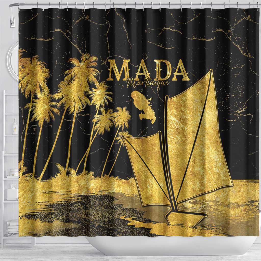 Mada Martinique Shower Curtain Martinique Yole Gold