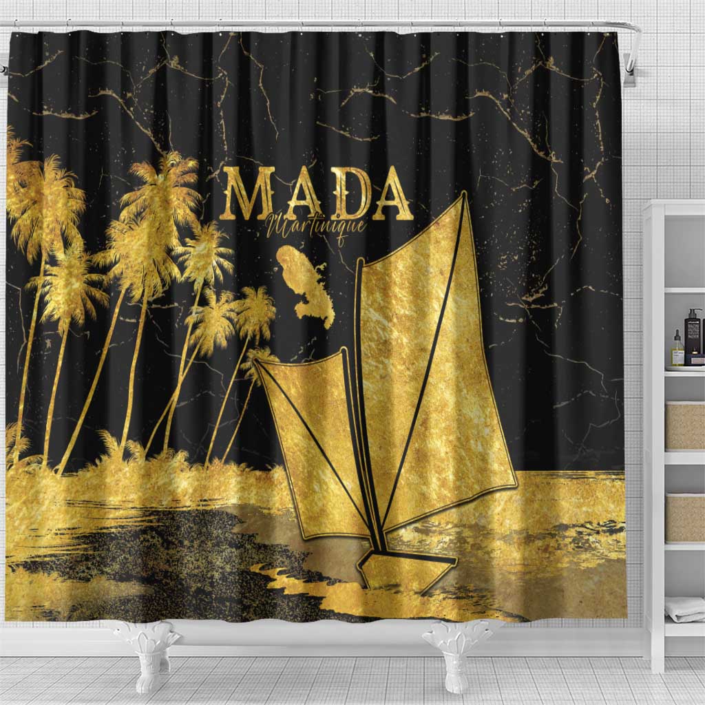 Mada Martinique Shower Curtain Martinique Yole Gold