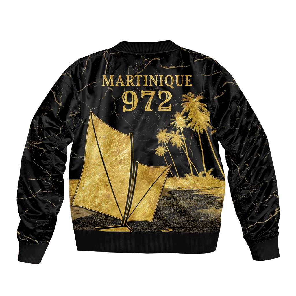Mada Martinique Sleeve Zip Bomber Jacket Martinique Yole Gold