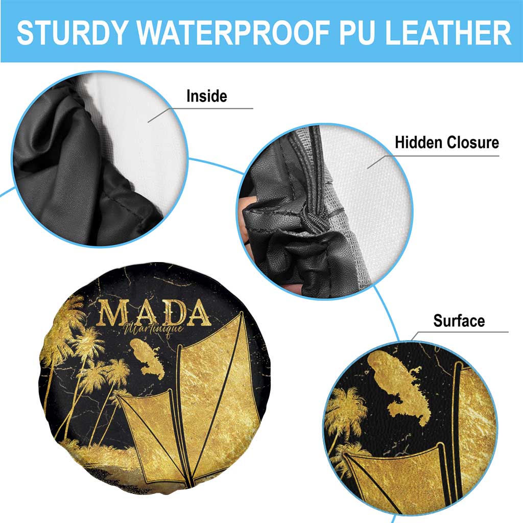 Mada Martinique Spare Tire Cover Martinique Yole Gold