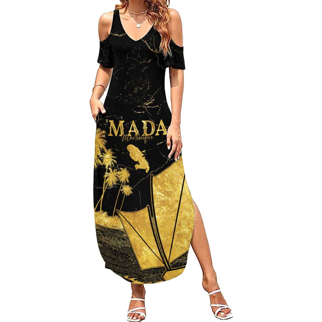 Mada Martinique Summer Maxi Dress Martinique Yole Gold