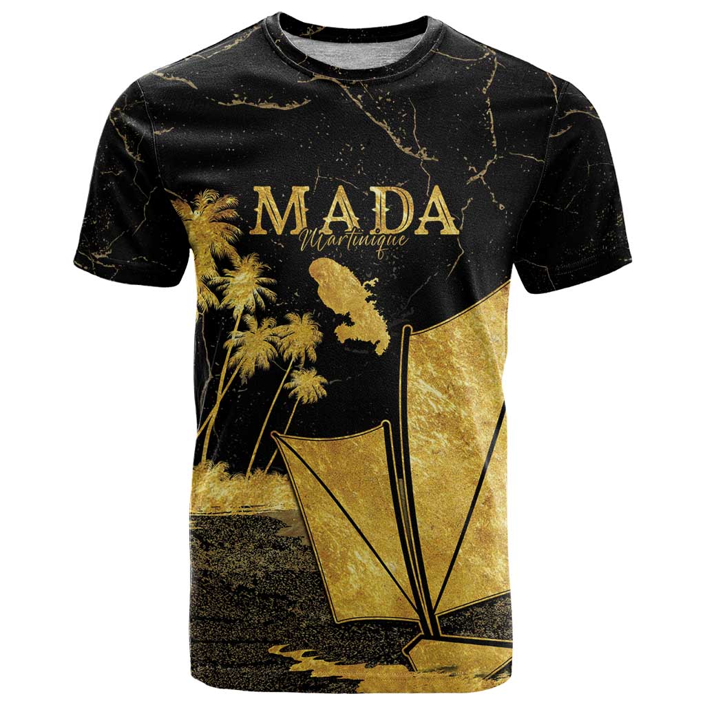Mada Martinique T Shirt Martinique Yole Gold