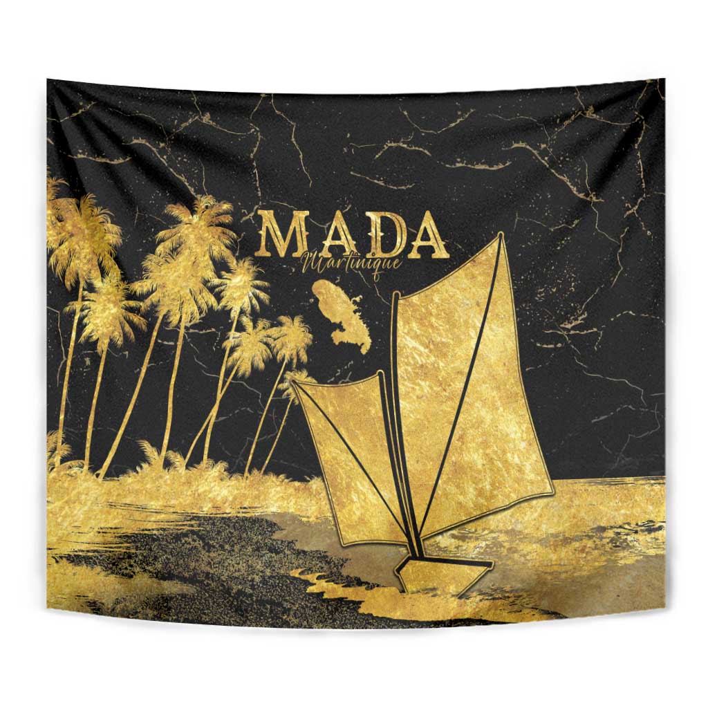 Mada Martinique Tapestry Martinique Yole Gold