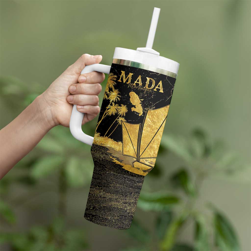 Mada Martinique Tumbler With Handle Martinique Yole Gold