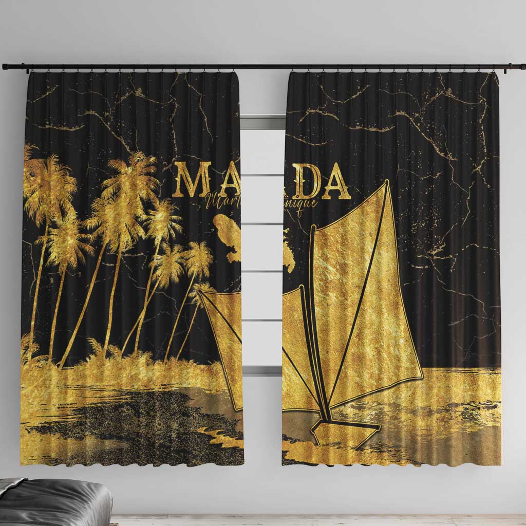 Mada Martinique Window Curtain Martinique Yole Gold