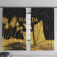 Mada Martinique Window Curtain Martinique Yole Gold