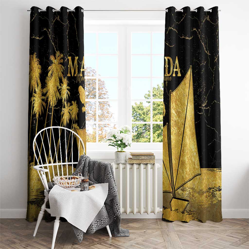 Mada Martinique Window Curtain Martinique Yole Gold