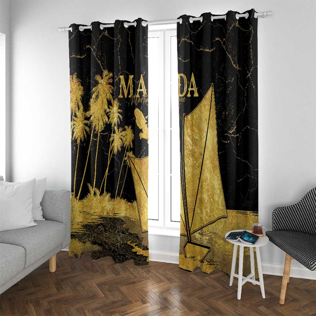 Mada Martinique Window Curtain Martinique Yole Gold