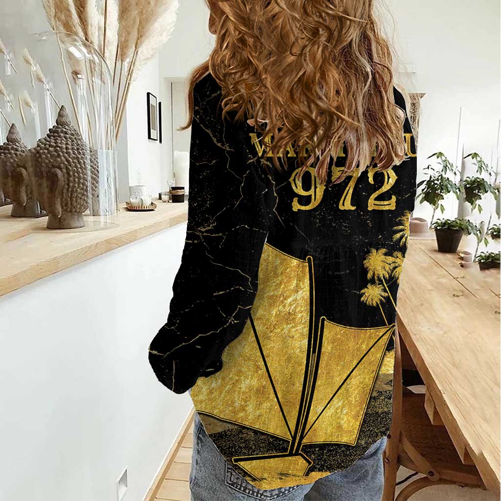 Mada Martinique Women Casual Shirt Martinique Yole Gold