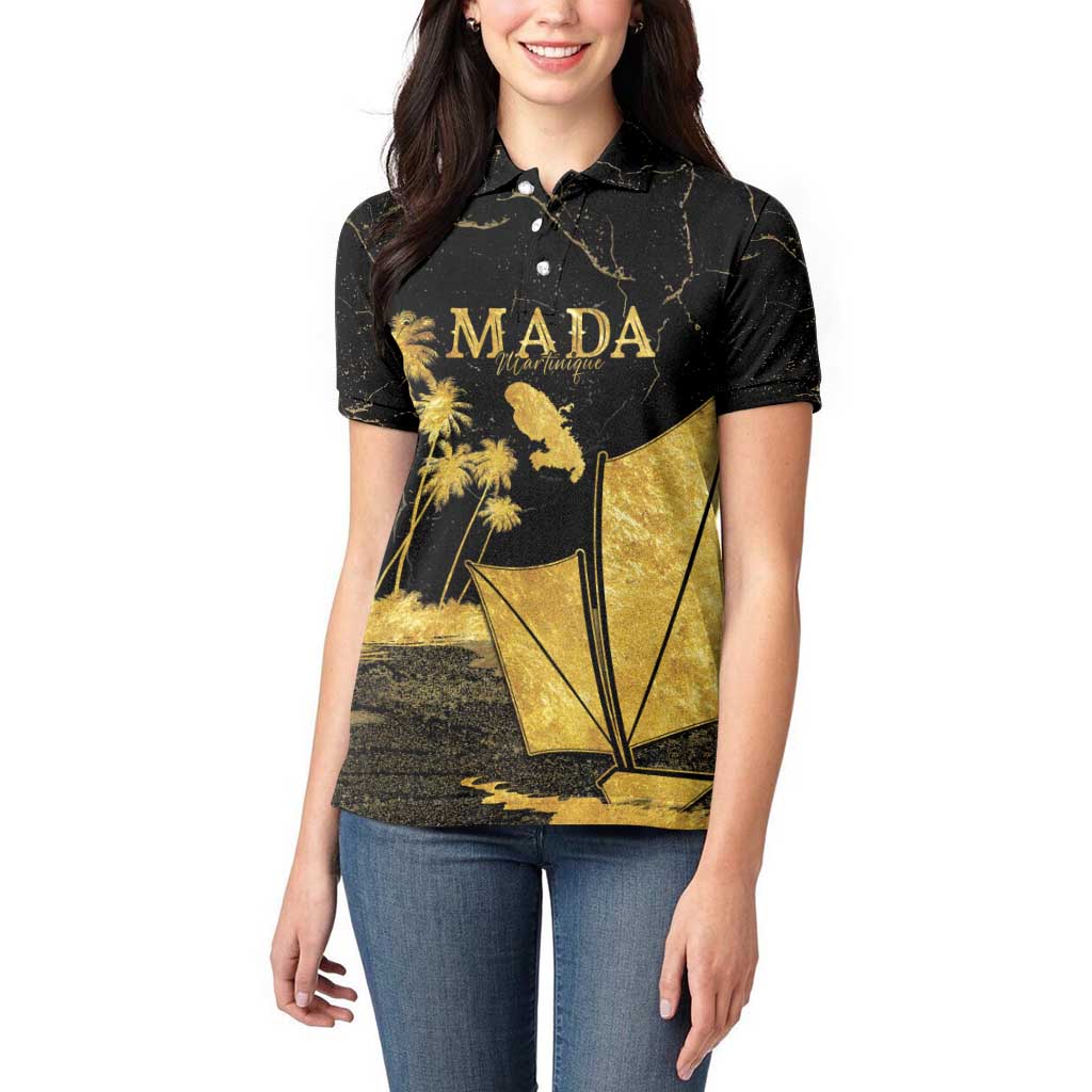 Mada Martinique Women Polo Shirt Martinique Yole Gold