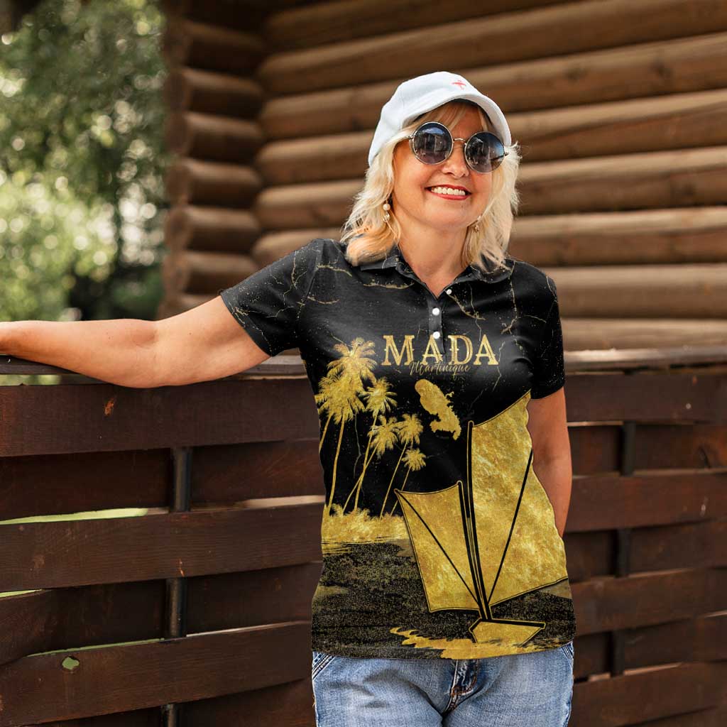 Mada Martinique Women Polo Shirt Martinique Yole Gold