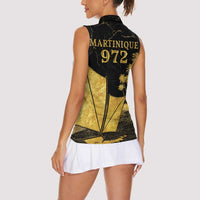Mada Martinique Women Sleeveless Polo Shirt Martinique Yole Gold