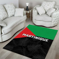 Martinique Area Rug Simple Style With Palm Leaf Pattern