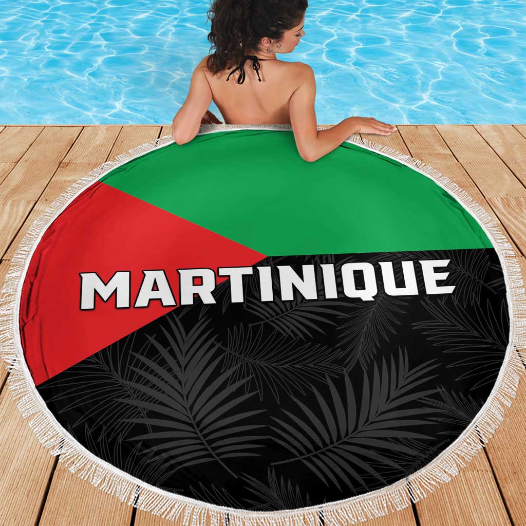 Martinique Beach Blanket Simple Style With Palm Leaf Pattern