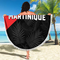 Martinique Beach Blanket Simple Style With Palm Leaf Pattern